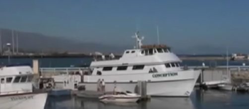 Conception &ndash; the California dive-boat that caught fire and left many dead. [Image source/CBC News: The National YouTube video]