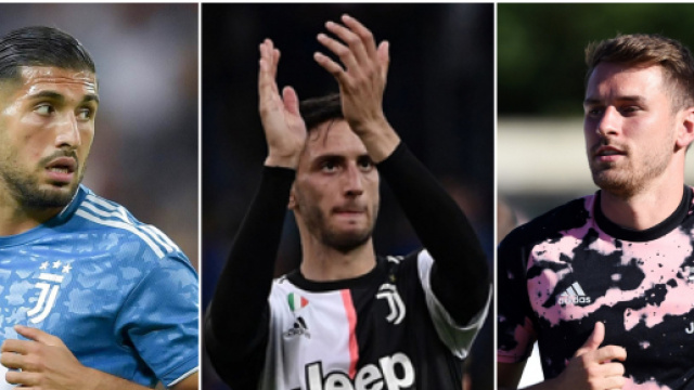 Emre Can, Bentancur e Ramsey della Juventus