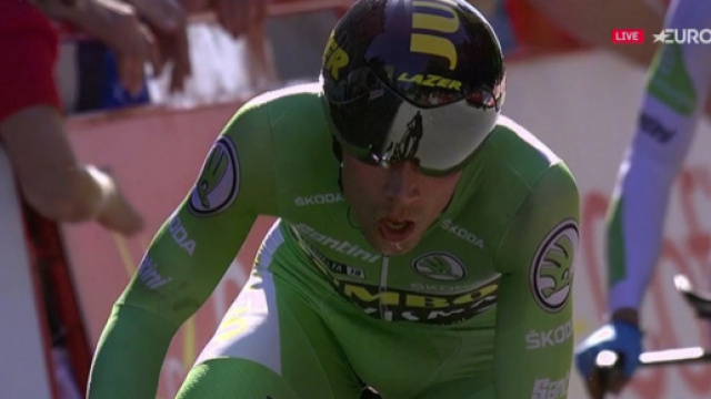 Vuelta Espana: Roglic vola nella cronometro, sua la tappa e la maglia rossa