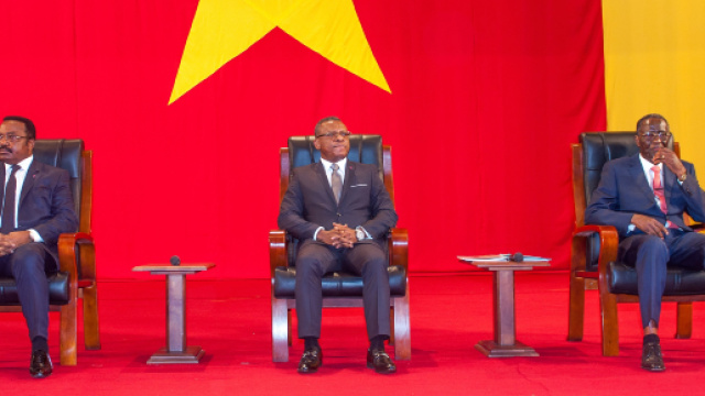 Le Premier Ministre Dion Ngute au Grand Dialogue National au Palais des Congr&egrave;s (c) PRC