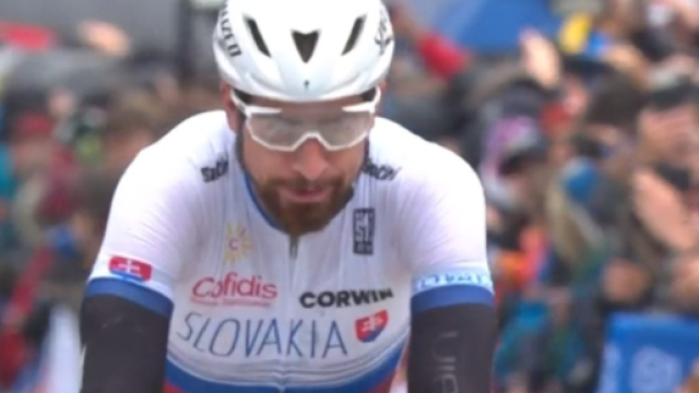 Peter Sagan &egrave; arrivato al quinto posto ai Mondiali in Yorkshire