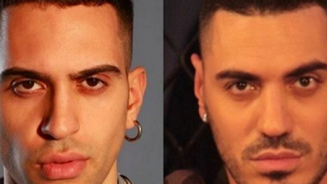 Mahmood a sinistra, Marracash a destra