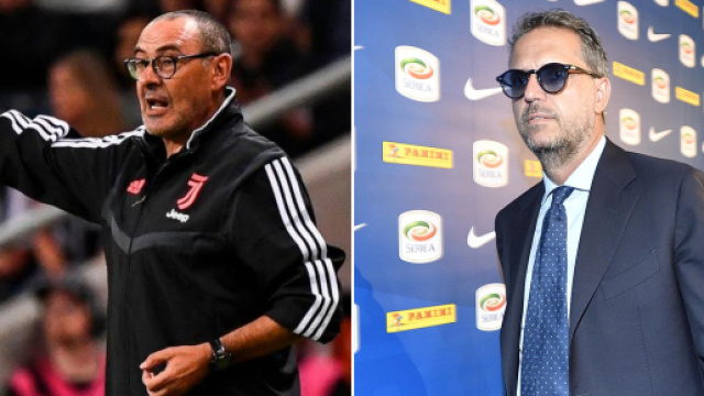 Maurizio Sarri e Fabio Paratici (Foto: thenational.ae; gazzettadelsud.it)