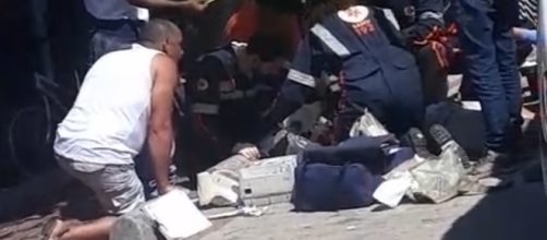 Homem sofreu duas paradas cardiorrespirat&oacute;ria no local. (Reprodu&ccedil;&atilde;o/ Redes Sociais)