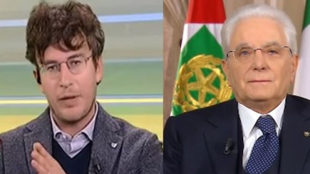 Diego Fusaro e Sergio Mattarella.