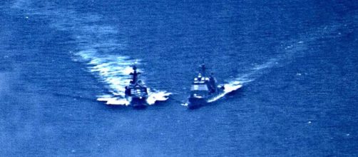 Em 2019, navios das na&ccedil;&otilde;es tamb&eacute;m quase entram em colis&atilde;o. (Arquivo Blasting News)