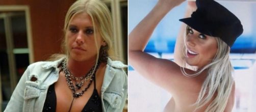 A modelo argentina Antonela Avellaneda no 'BBB4' e atualmente. (Reprodu&ccedil;&atilde;o/Fotomontagem)