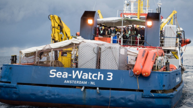 La nave Sea Watch 3 utilizzata per salvare i migranti.