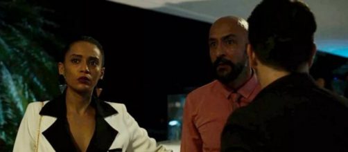 Vit&oacute;ria se envolve em discuss&atilde;o de &Aacute;lvaro e Davi. (Divulga&ccedil;&atilde;o/TV Globo)