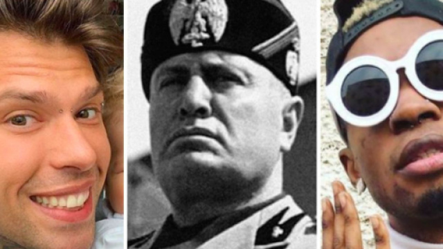Fedez, Mussolini e Bello FiGo.