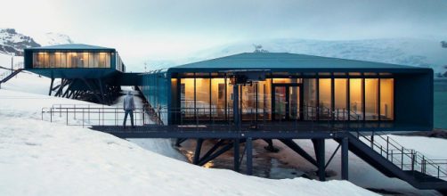 A nova esta&ccedil;&atilde;o de pesquisa brasileira Comandante Ferraz na Ant&aacute;rtida. (Arquivo Blasting News)