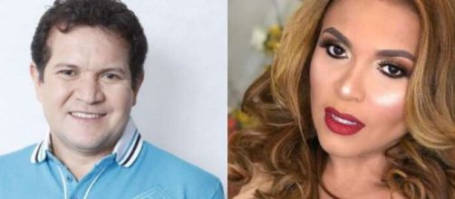 Ximbinha &eacute; acusado de ter agredido cantora. (Reprodu&ccedil;&atilde;o/Montagem)