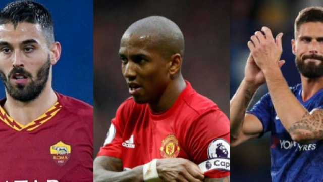 Spinazzola, Young e Giroud: a breve potrebbero vestire tutti la maglia dell'Inter.