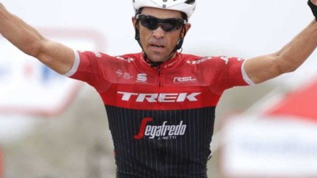 Alberto Contador, l'ultima vittoria della carriera alla Vuelta 2017.