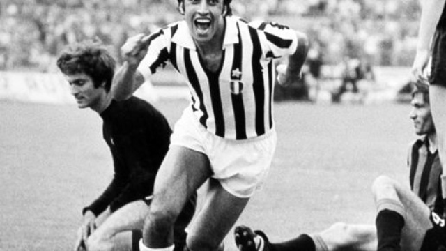Pietro Anastasi con la maglia della Juventus