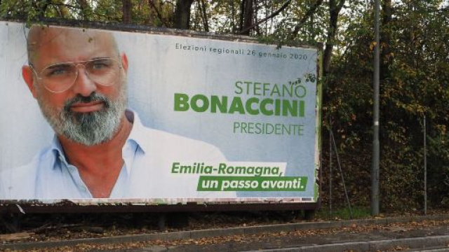 Il candidato del centrosinistra Stefano Bonaccini.