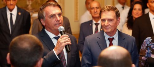 Bolsonaro e Crivella se re&uacute;nem no Rio de Janeiro. (Alan Santos | Reprodu&ccedil;&atilde;o/Flickr)