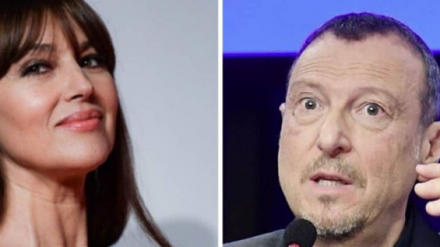 Sanremo, Monica Bellucci d&agrave; forfait, Michelle Hunziker su Amadeus: 'Parole come macigni'.