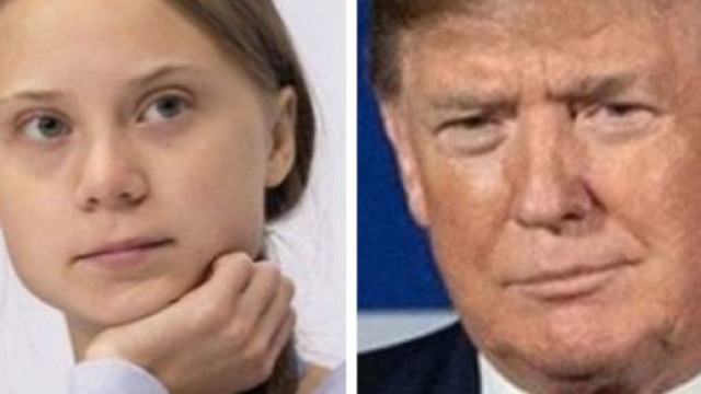 Greta Thunberg et Donald Trump ont &eacute;chang&eacute; leurs id&eacute;es contraires &agrave; Davos. Credit: Instagram/gretathunberg/realdonaldtrump