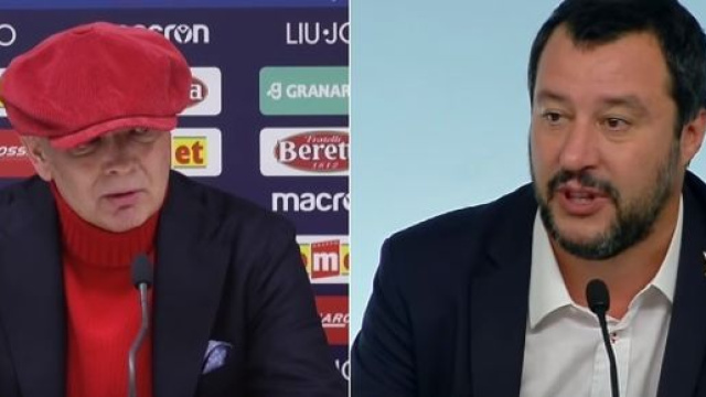 Sinisa MIhajlovic e Matteo Salvini,