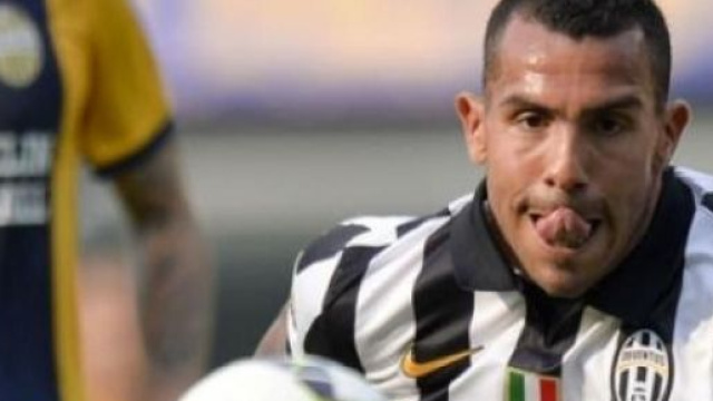 Carlos Tevez, ex punta della Juventus.