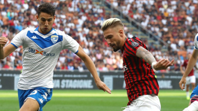Brescia-Milan, nei rossoneri ancora fuori Suso.