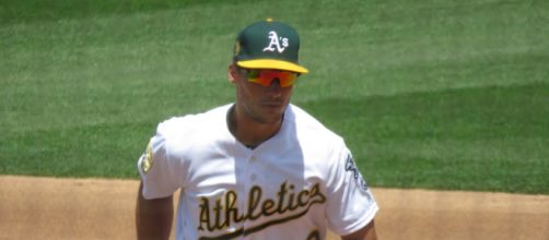 Matt Olson has won a Gold Glove each of the last two seasons. [Image Source: Flickr | Scott U]