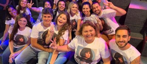 Fam&iacute;lia de Bianca presente nos Est&uacute;dios Globo para acompanhar o primeiro Pared&atilde;o do 'BBB20'. (Reprodu&ccedil;&atilde;o/TV Globo)