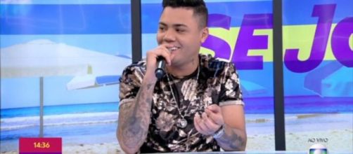 Felipe Ara&uacute;jo no 'Se Joga', da TV Globo. (Reprodu&ccedil;&atilde;o/TV Globo)
