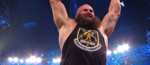 Braun Strowman com o t&iacute;tulo intercontinental. (Reprodu&ccedil;&atilde;o/WWE)