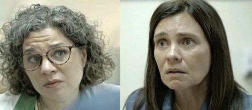 Em 'Amor de M&atilde;e', Jane revela segredo de Thelma sobre Danilo. (Reprodu&ccedil;&atilde;o/TV Globo)