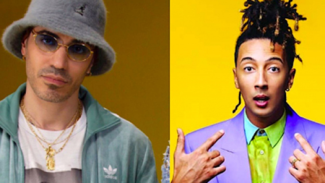 Marracash a sinistra, Ghali a destra.