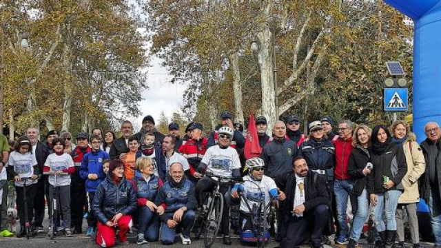 Partecipanti alla manifestazione "Giocattolo in corsa"