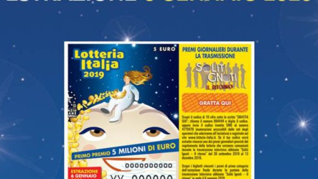 Diretta Lotteria Italia, l'estrazione dei tagliandi vincenti visibile in tv con Amadeus