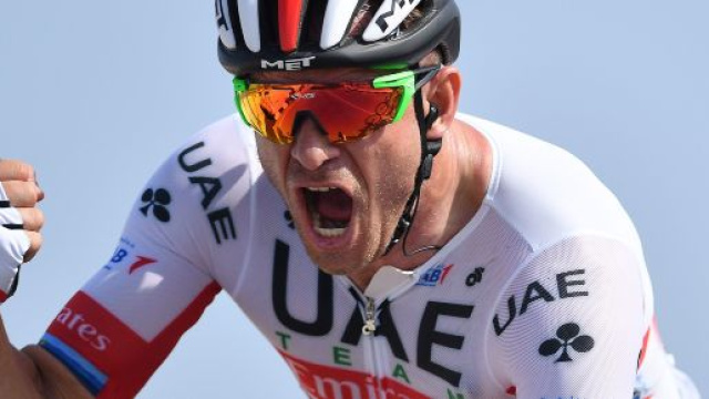Alexander Kristoff in maglia UAE Emirates