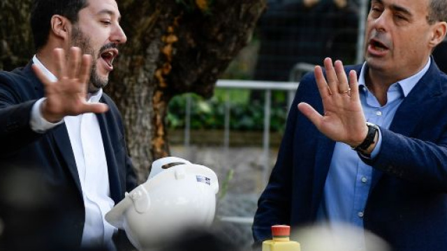 Matteo Salvini e Nicola Zingaretti