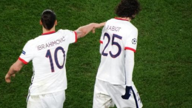 Nella foto Ibrahimovic e Rabiot, nella loro esperienza al Paris Saint-Germain.