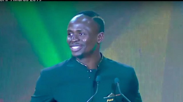 Sadio Man&eacute; a &eacute;t&eacute; sacr&eacute; meilleur joueur africain de l'ann&eacute;e. Credit: Capture d'&eacute;cran/ Youtube