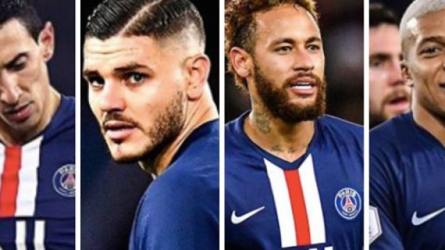 Les 4 joueurs de la strat&eacute;gie PSG. Credit: Instagram/psg.