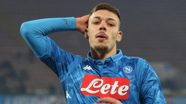 Gianluca Gaetano con la maglia del Napoli