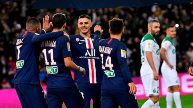 L'attaque du PSG r&eacute;gale (Cr&eacute;dit : Twitter PSG)