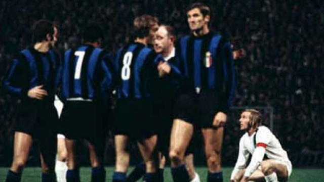 La sfida tra Inter e Borussia M&ouml;nchengladbach nella Coppa dei Campioni 1971/72.