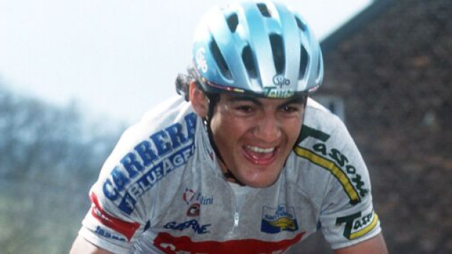 Claudio Chiappucci in azione: il paragone Ganna-Indurain secondo lui fa ridere.