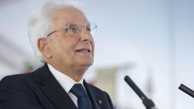 Il Presidente della Repubblica Sergio Mattarella.