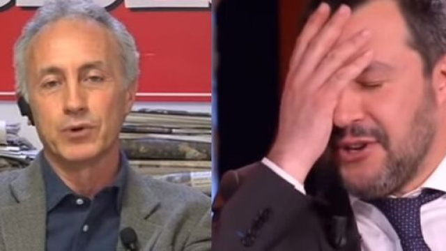 Marco Travaglio e Matteo Salvini.