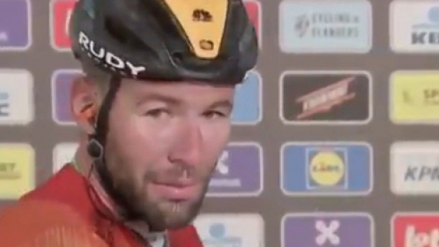 Mark Cavendish al termine della Gand - Wevelgem.