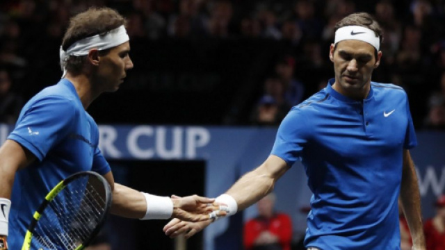 Rafa Nadal e Roger Federer, titolari del record di vittorie nel Grande Slam.