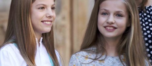 La princesa Leonor junto a su hermana