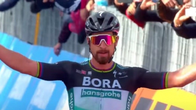 Peter Sagan, la prima vittoria al Giro d'Italia.