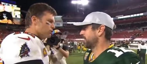 Brady outplayed Rodgers on Sunday. [Image Source: ESPN/YouTube]